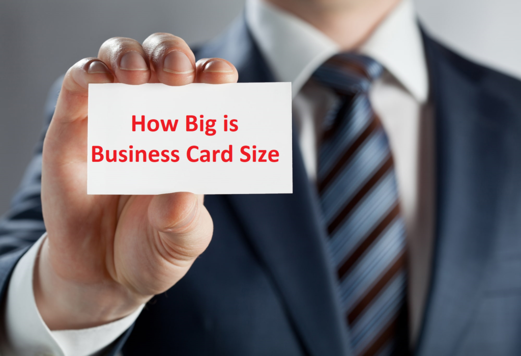 business card size