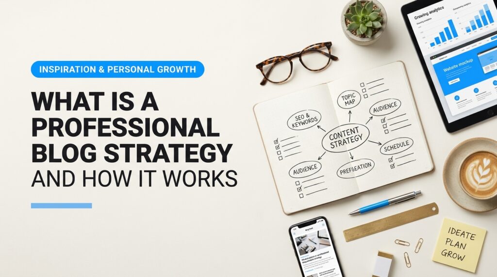Visual photography demonstration highlighting What Is a Professional Blog Strategy and How It Works for professional blog content strategy