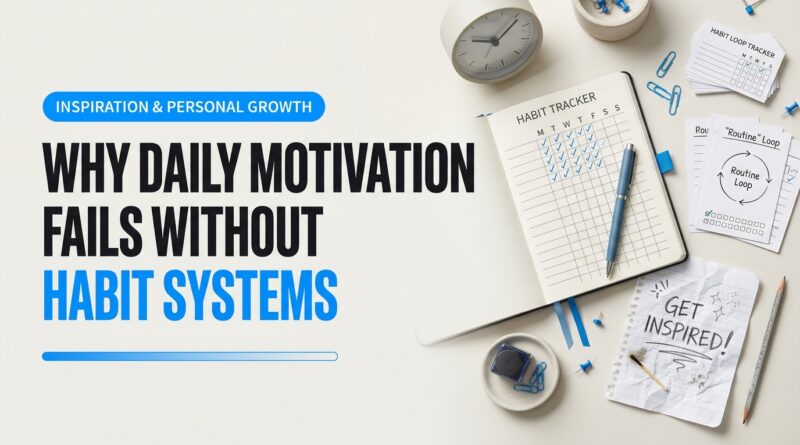 Visual photography demonstration highlighting Why Daily Motivation Fails Without Habit Systems for daily motivation vs habit systems