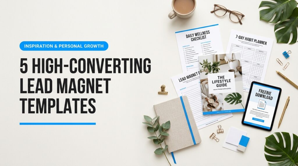 Visual photography demonstration highlighting 5 High-Converting Lead Magnet Templates for Lifestyle Blogs for lifestyle blog lead magnet templates