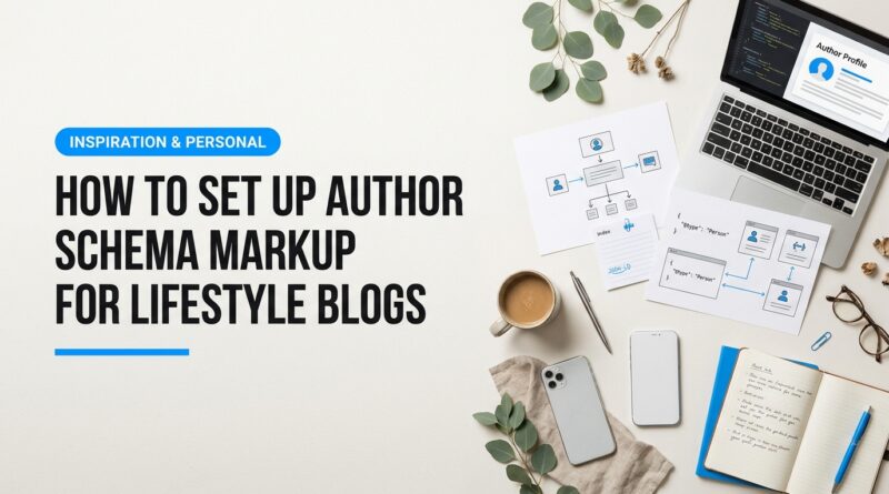 Visual photography demonstration demonstrating How to Set Up Author Schema Markup for Lifestyle Blogs