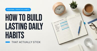 Visual photography demonstration demonstrating How to Build Lasting Daily Habits That Actually Stick
