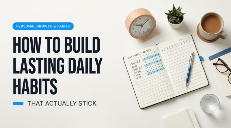 Visual photography demonstration demonstrating How to Build Lasting Daily Habits That Actually Stick