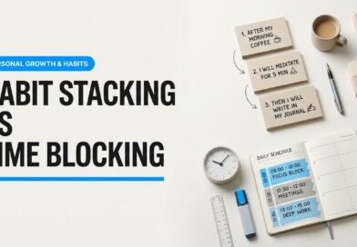 Visual photography demonstration demonstrating Habit Stacking vs Time Blocking: Which Routine Works Best?